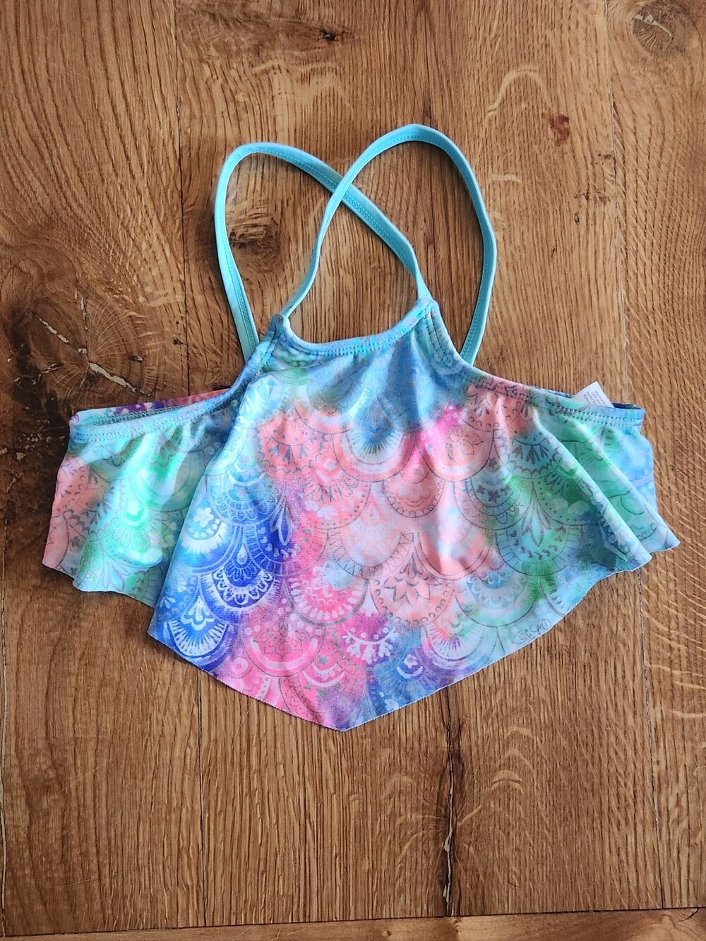 Girls Seashell Swim Top 6/6X